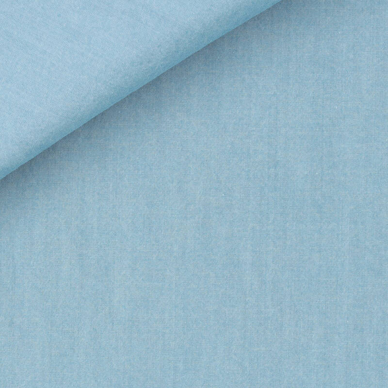 Chambray Uni Bleu