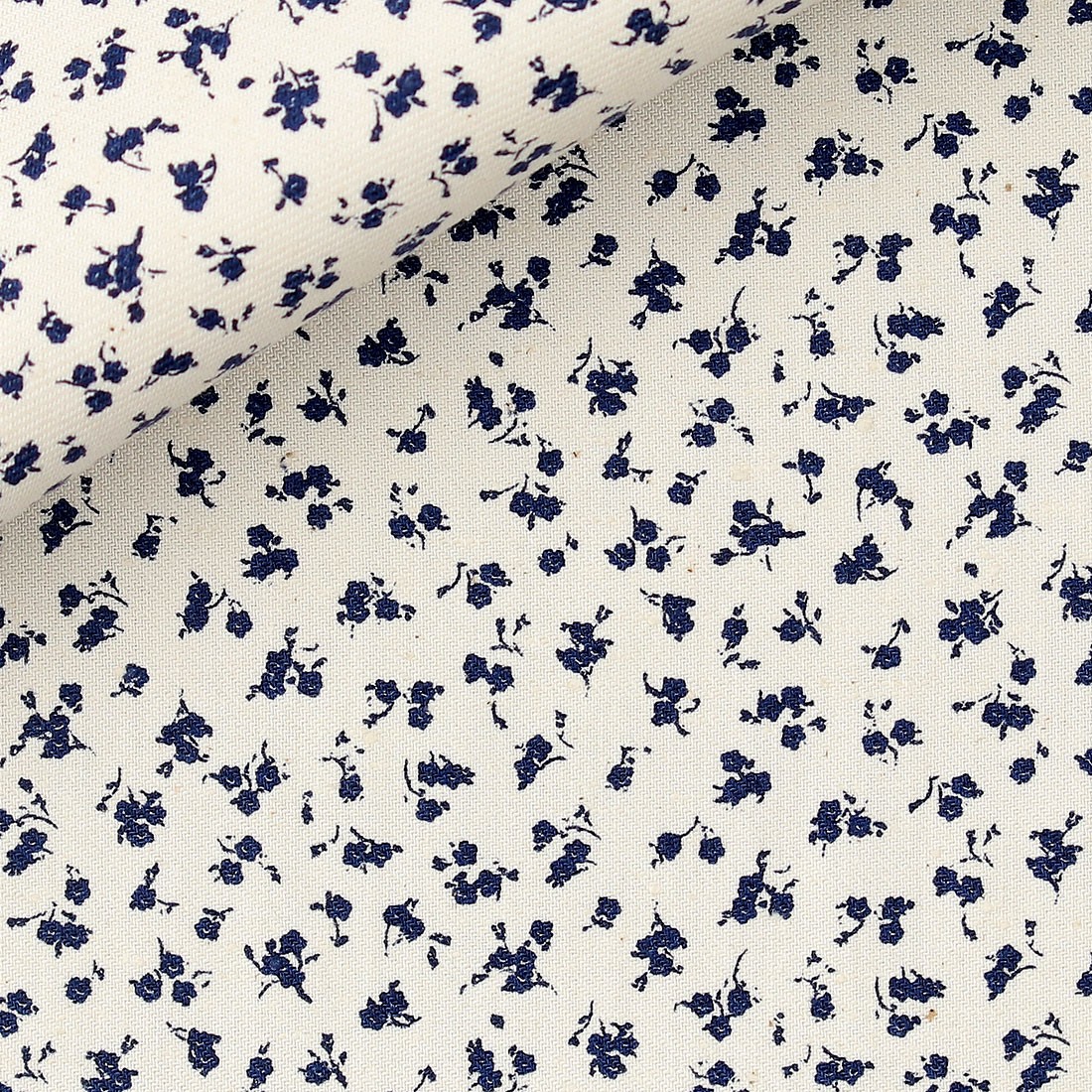 Gabardine Motif Bleu