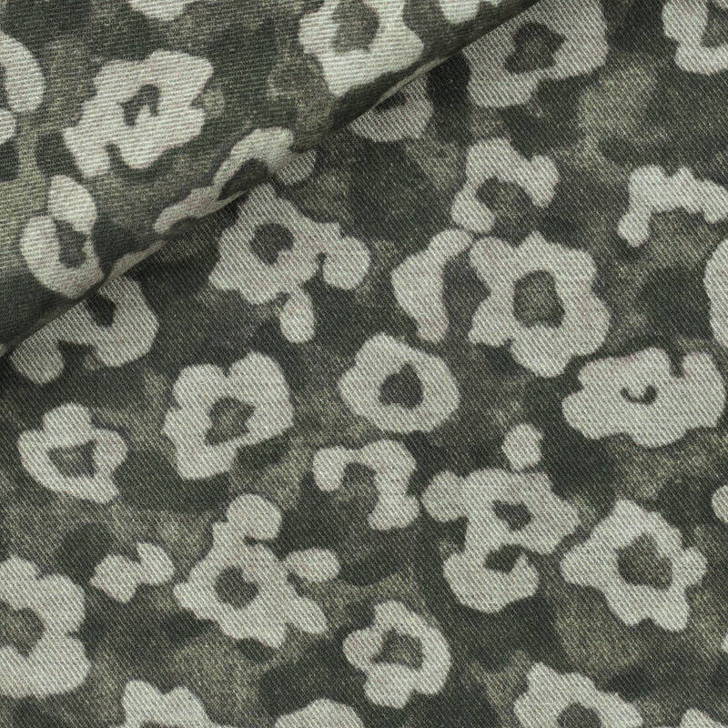 Flanelle à Motif Marron Beige