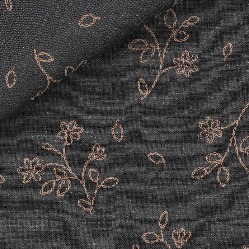 Lin Motif Beige Marron