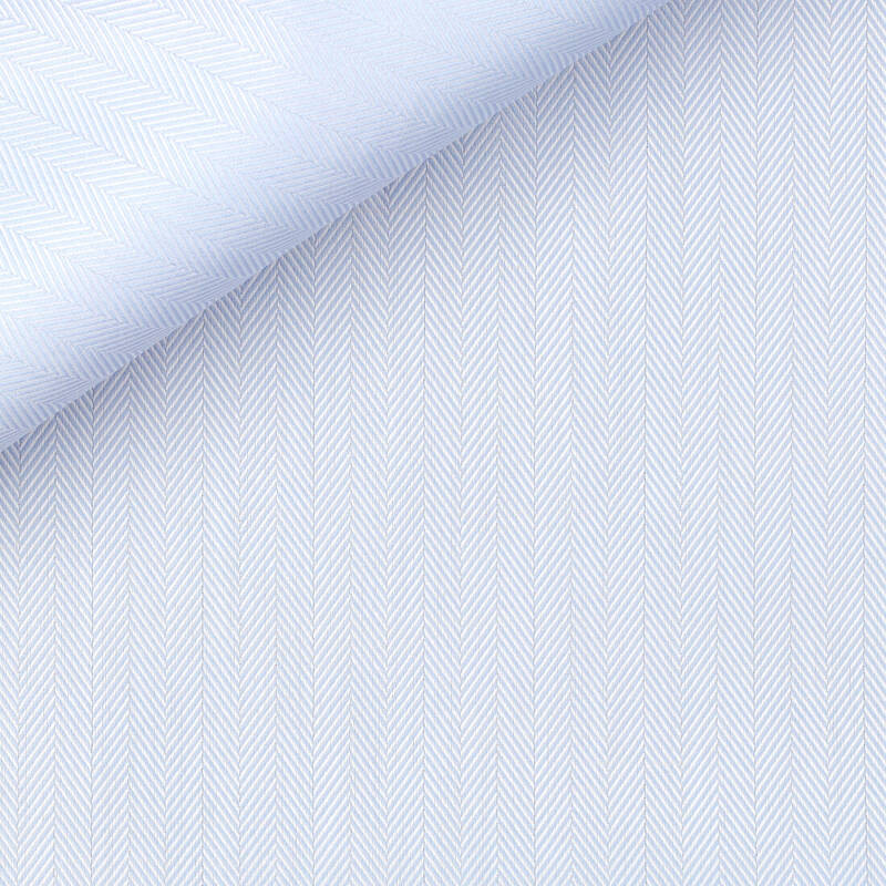 Herringbone Uni Bleu