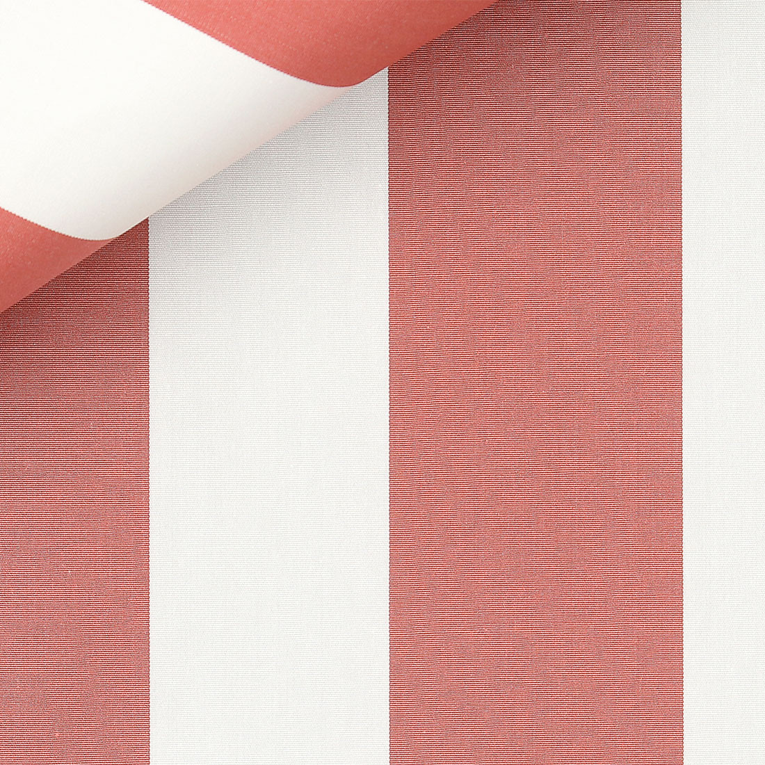 Popeline Rayé Orange