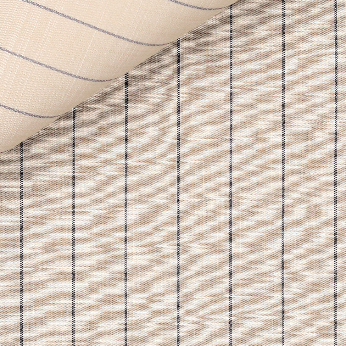 Chambray Rayé Marron