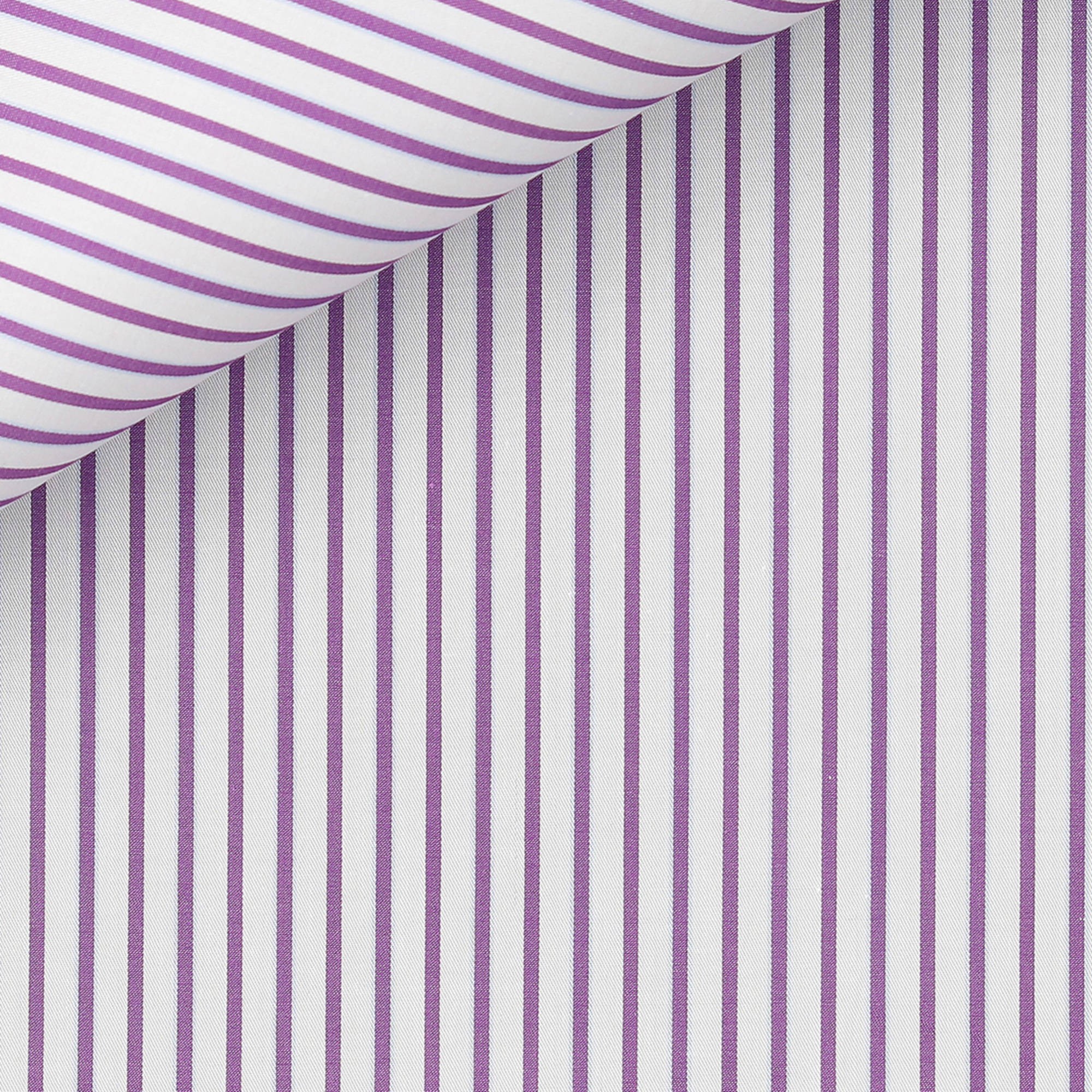 Twill Rayé Violet