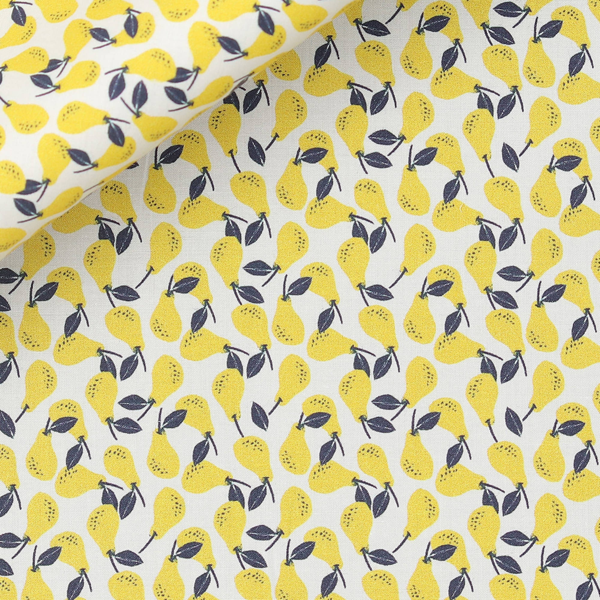 Popeline Motif Jaune