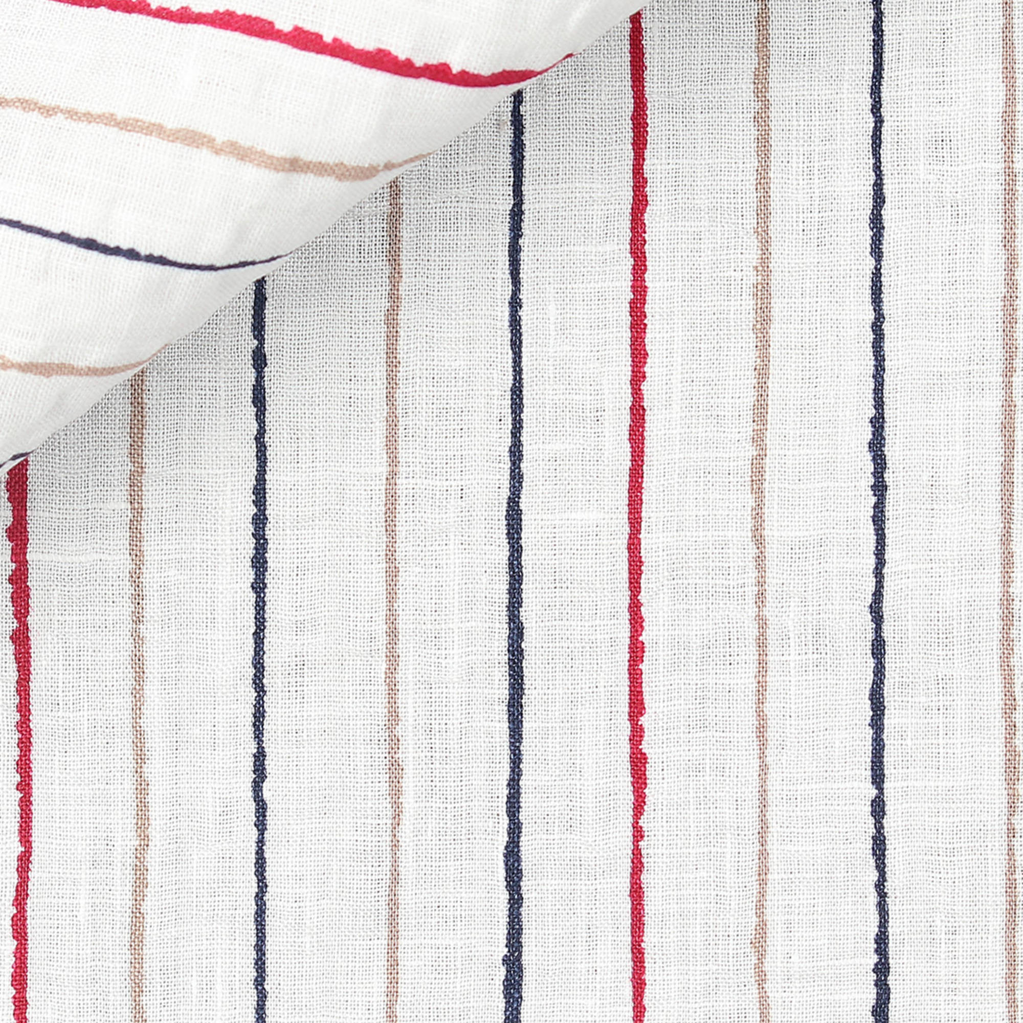 Seersucker Motif Marron