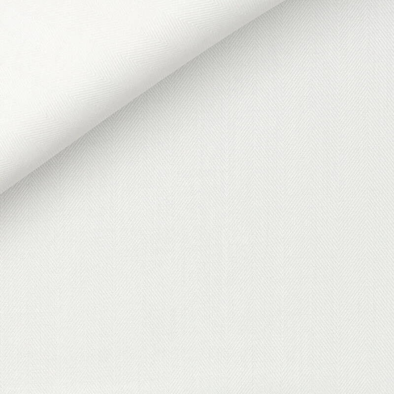Herringbone Uni Blanc