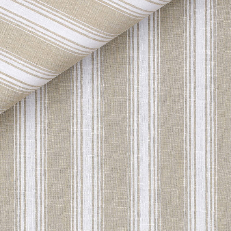 Chambray Rayé Beige