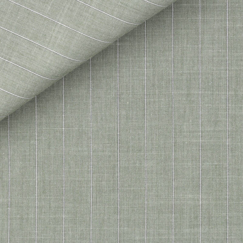 Twill Rayé Vert