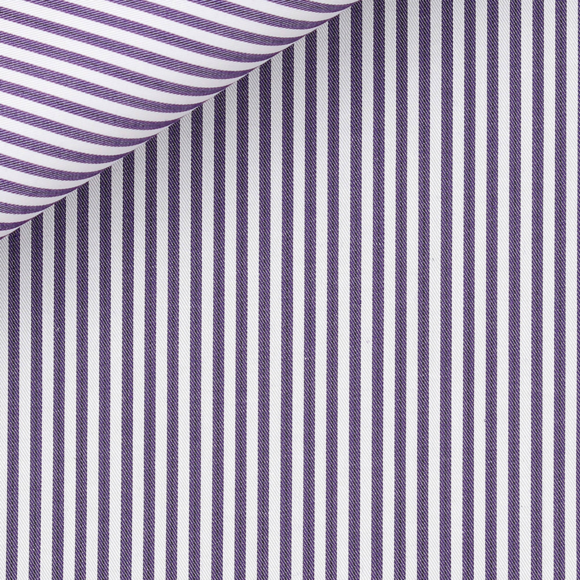 Twill Rayé Violet