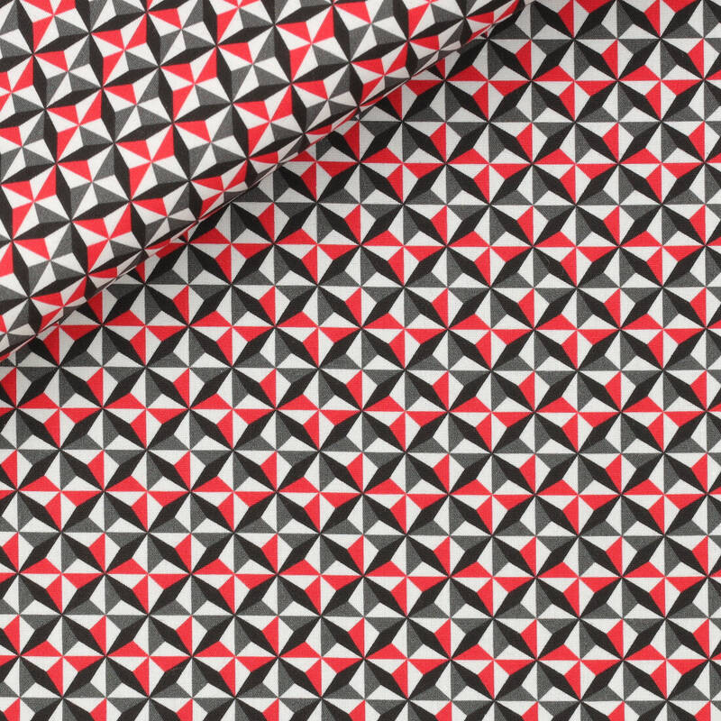 Popeline Motif Blanc