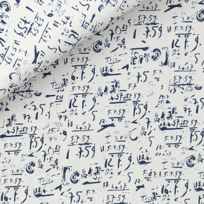 Popeline Motif Blanc