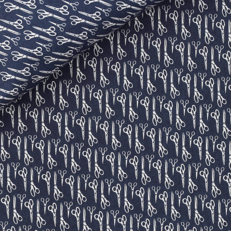 Popeline Motif Blanc