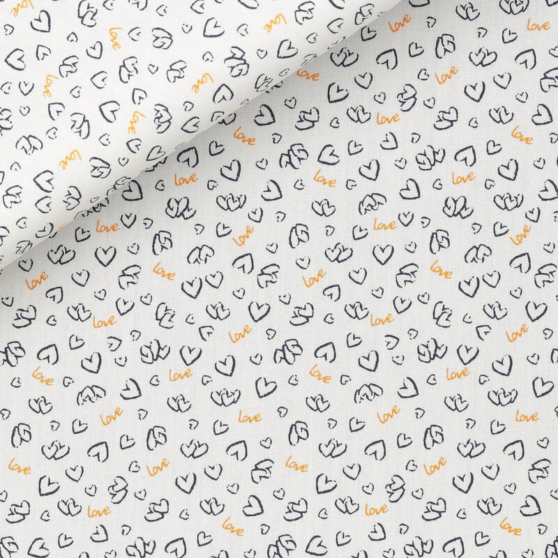 Popeline Motif Blanc