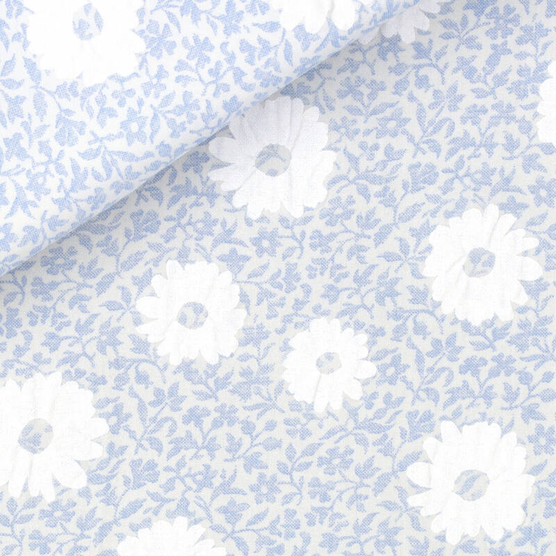 Popeline Motif Blanc