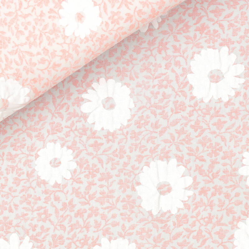 Popeline Motif Blanc