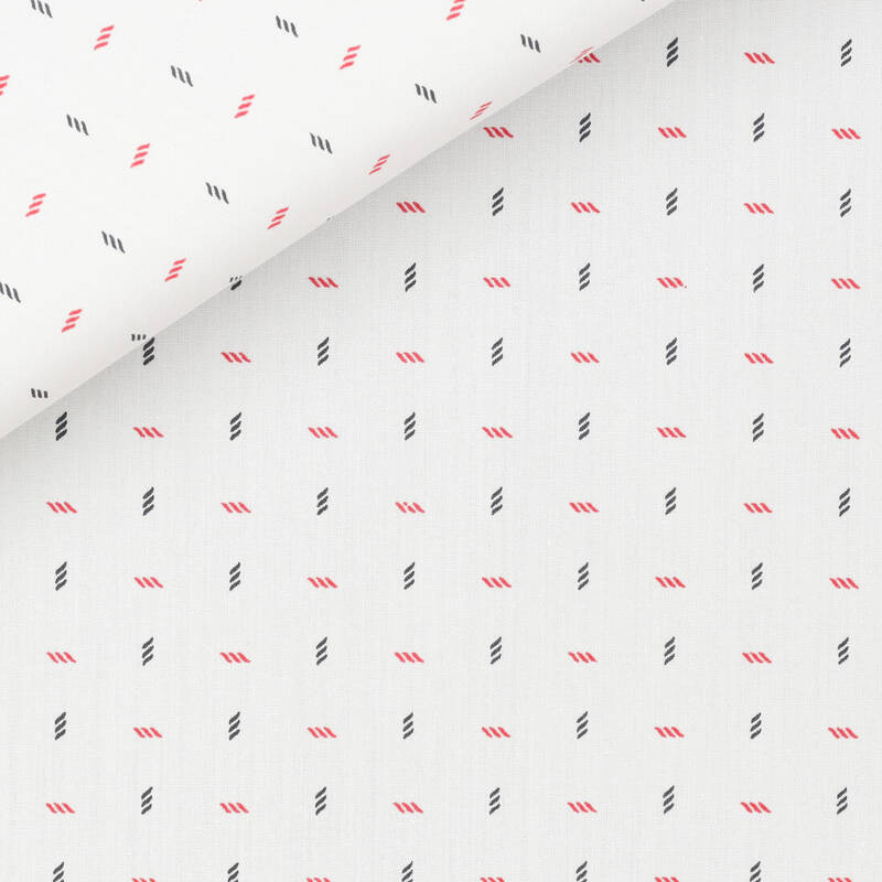 Popeline Motif Blanc