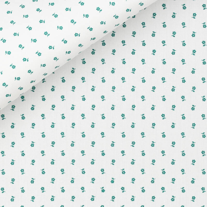 Popeline Motif Blanc
