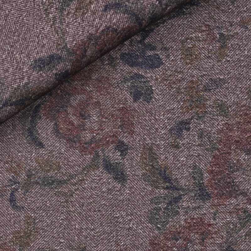 Twill Motif Gris Marron