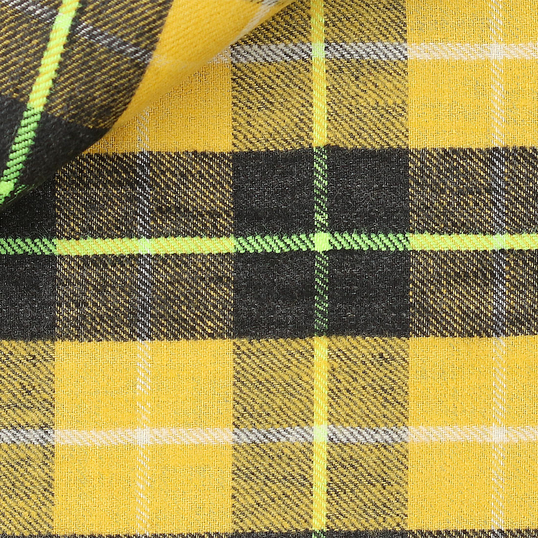 Twill Carreaux Jaune