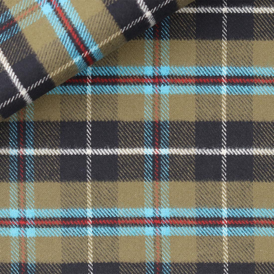 Twill Carreaux Marron