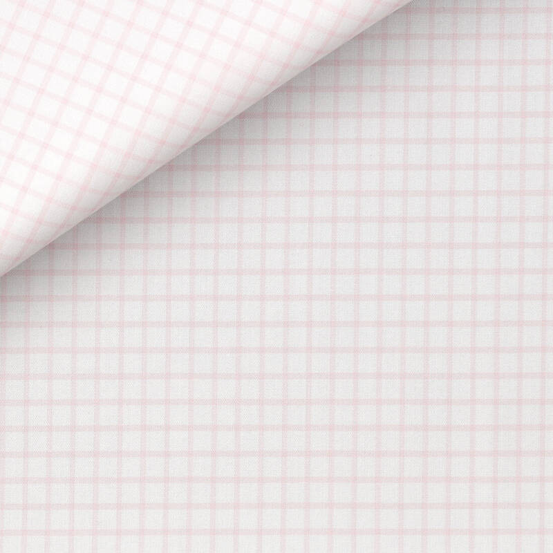Twill Carreaux Rose