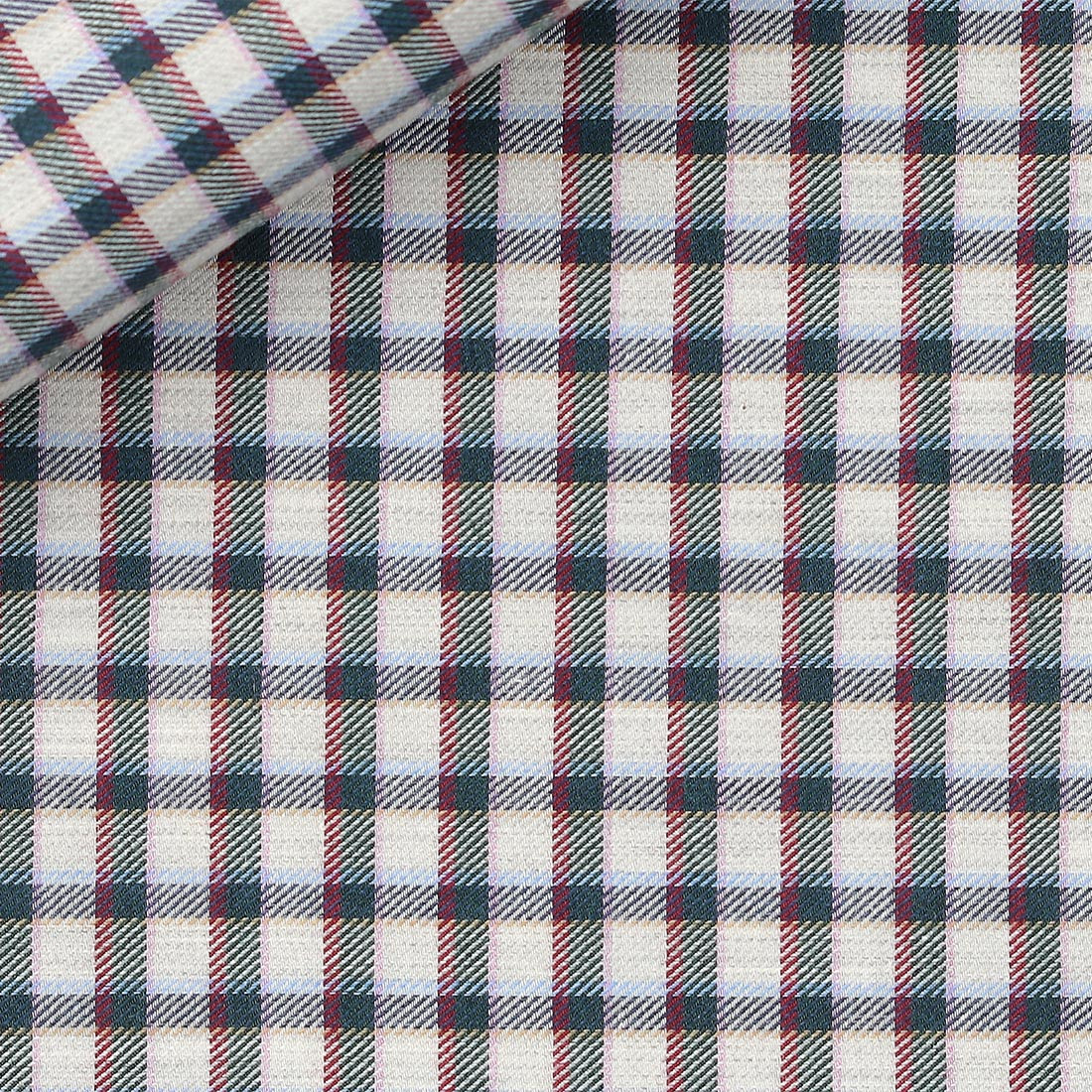 Twill Carreaux Marron