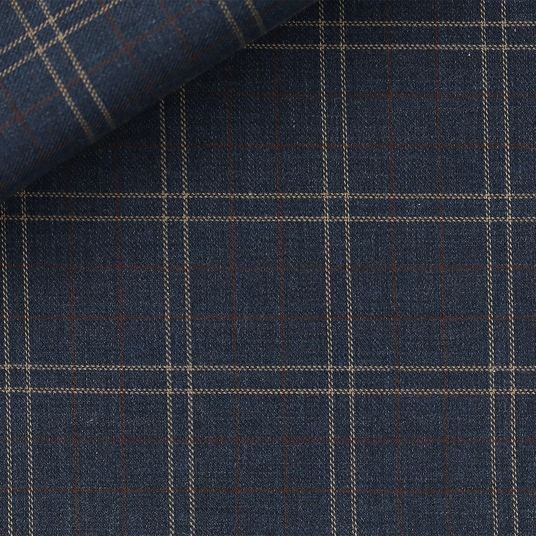 Twill Carreaux Bleu