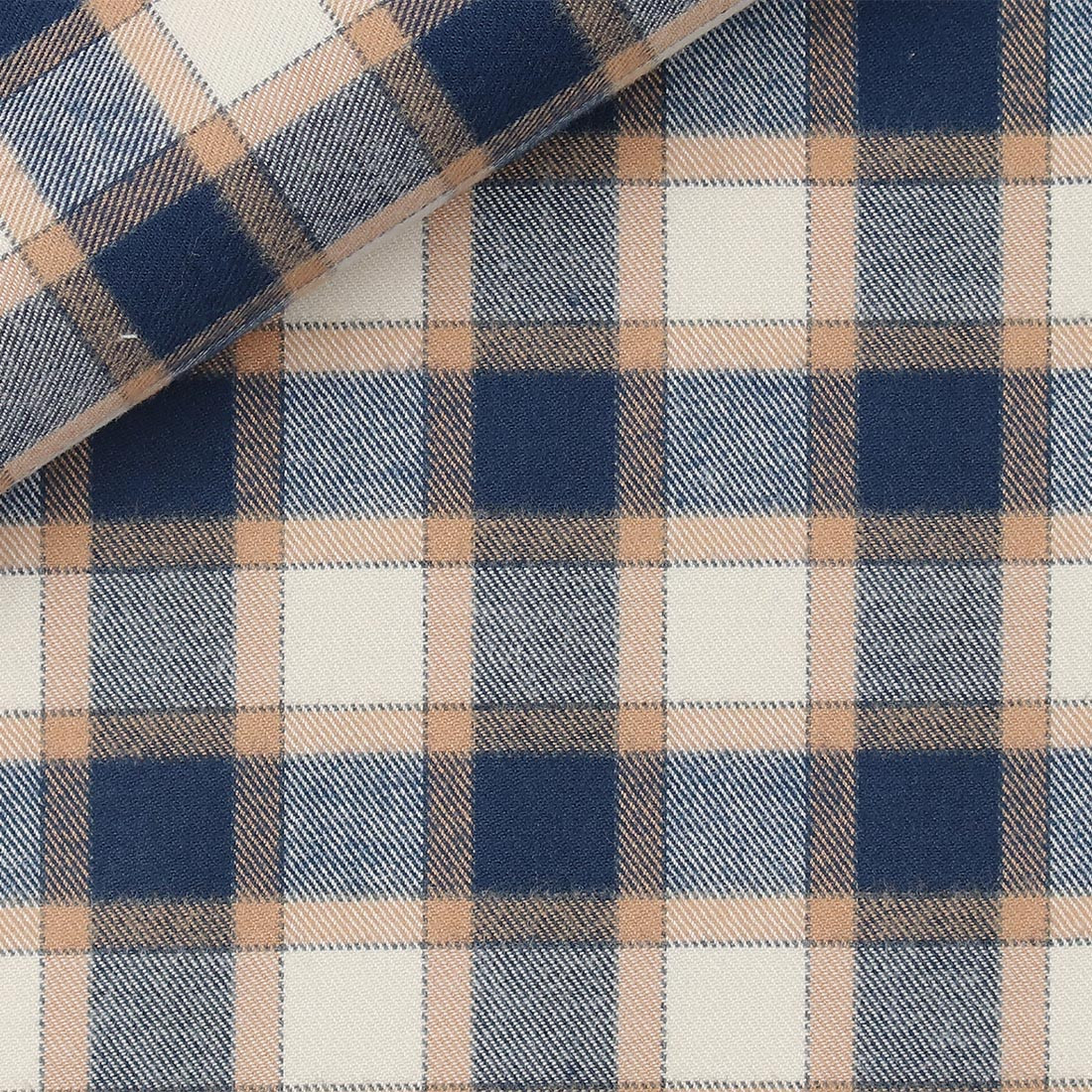 Twill Carreaux Bleu