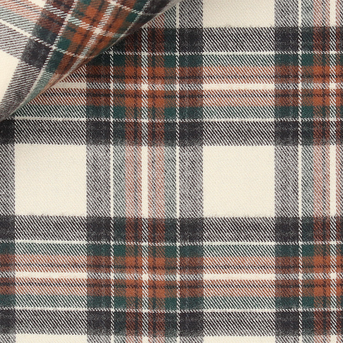 Twill Carreaux Marron