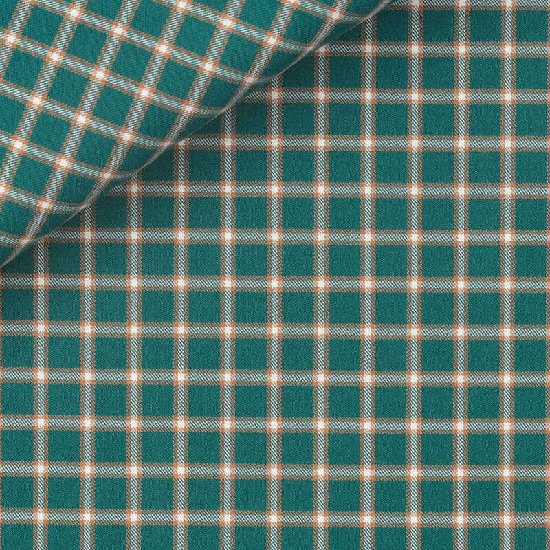 Twill Carreaux Vert