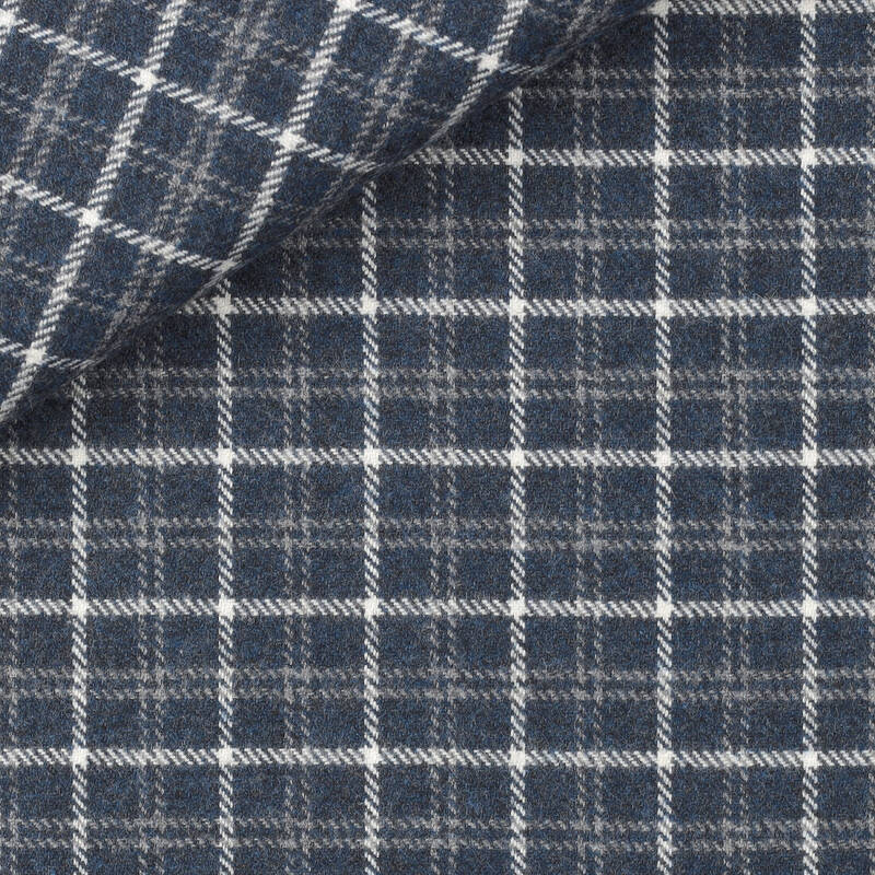 Twill Carreaux Bleu