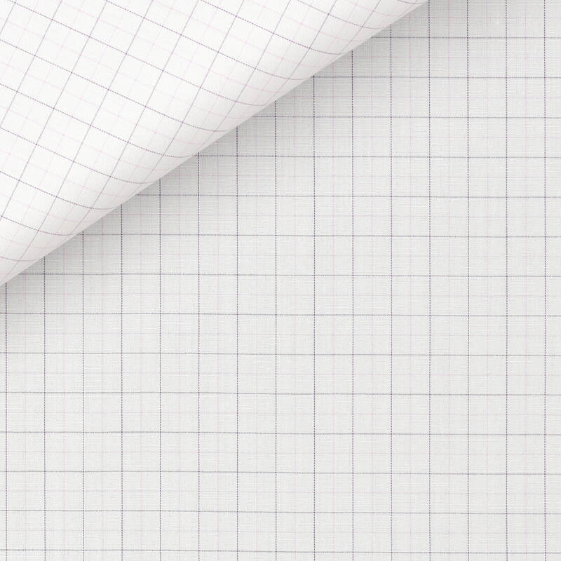 Popeline Carreaux Parme