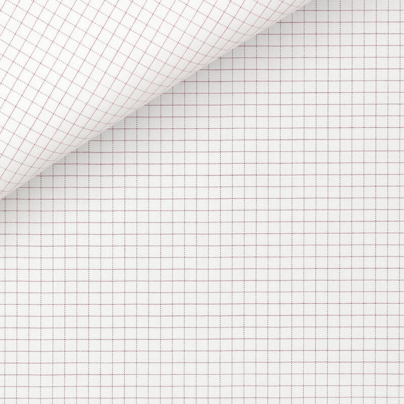 Twill Carreaux Bordeaux