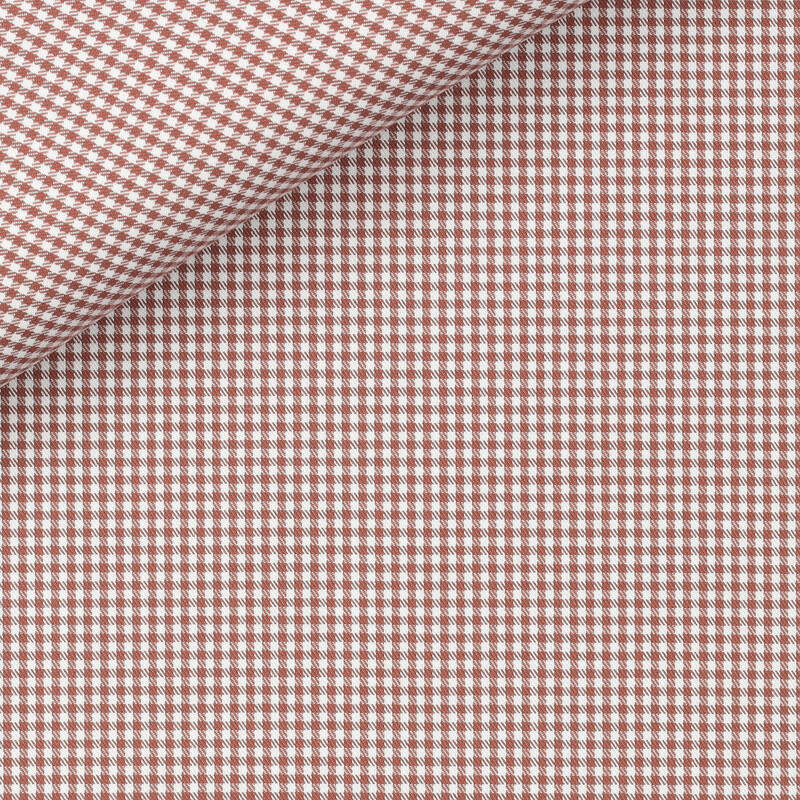 Twill Carreaux Marron