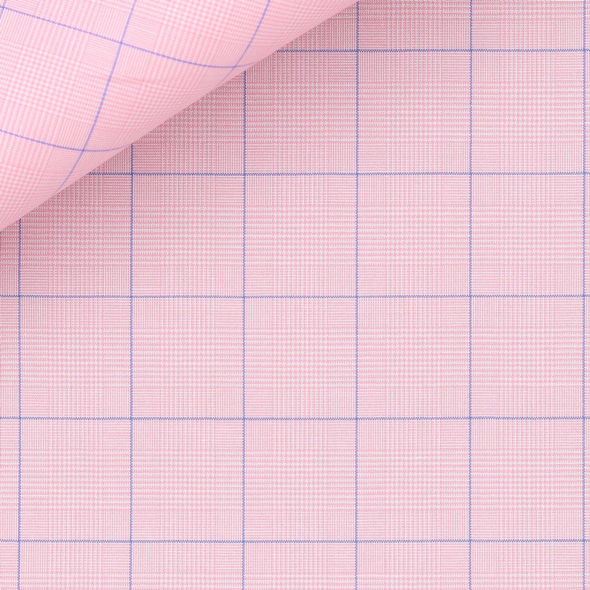 Prince de Galles Carreaux Rose Bleu