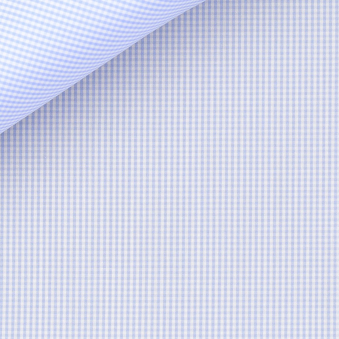 Popeline Carreaux Bleu