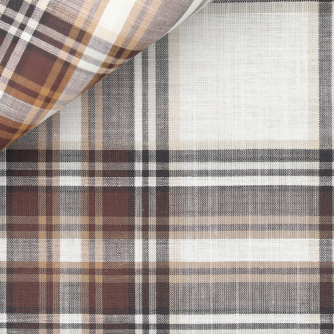 Chambray Carreaux Marron