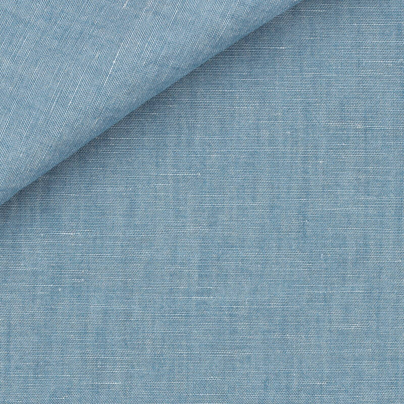 Chambray Lin Uni Bleu