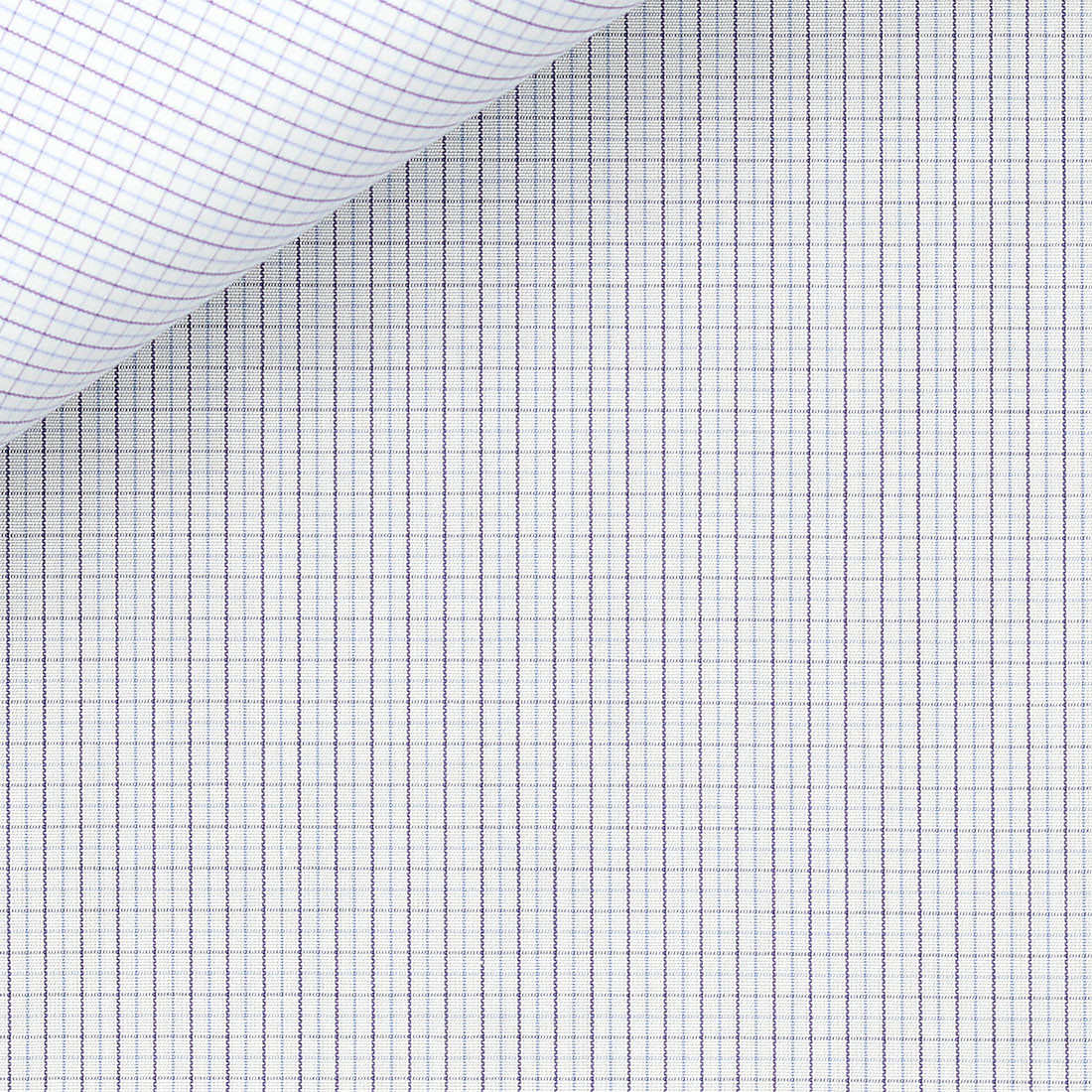 Popeline Carreaux Bleu