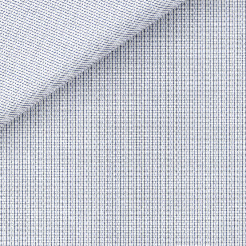 Popeline Carreaux Bleu