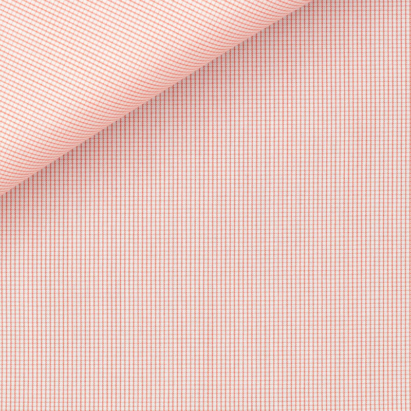 Popeline Carreaux Orange