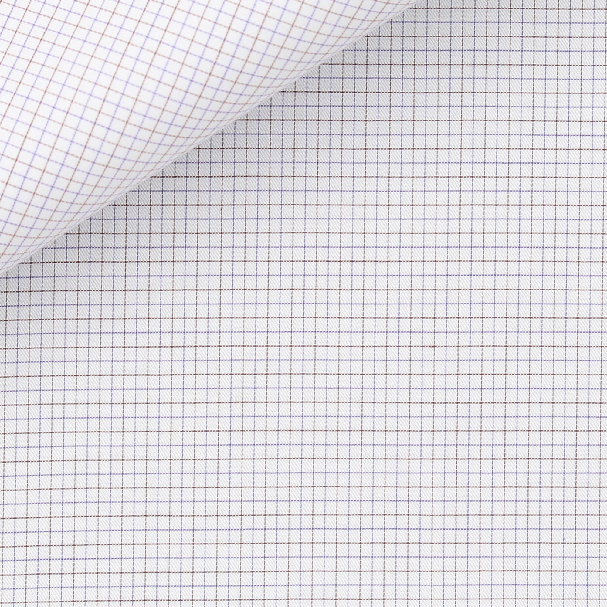 Twill Carreaux Marron