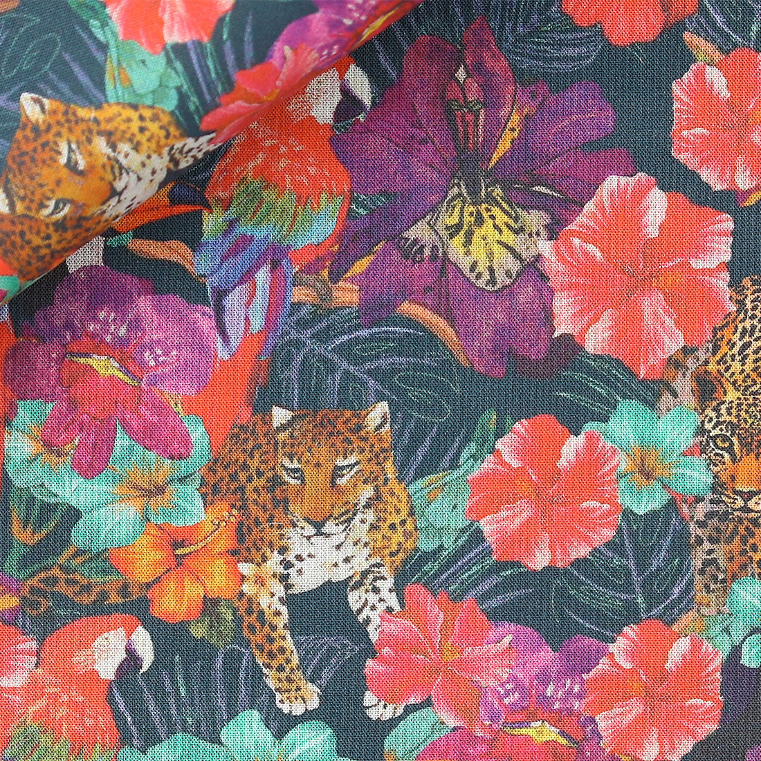 Mousseline Motif Violet