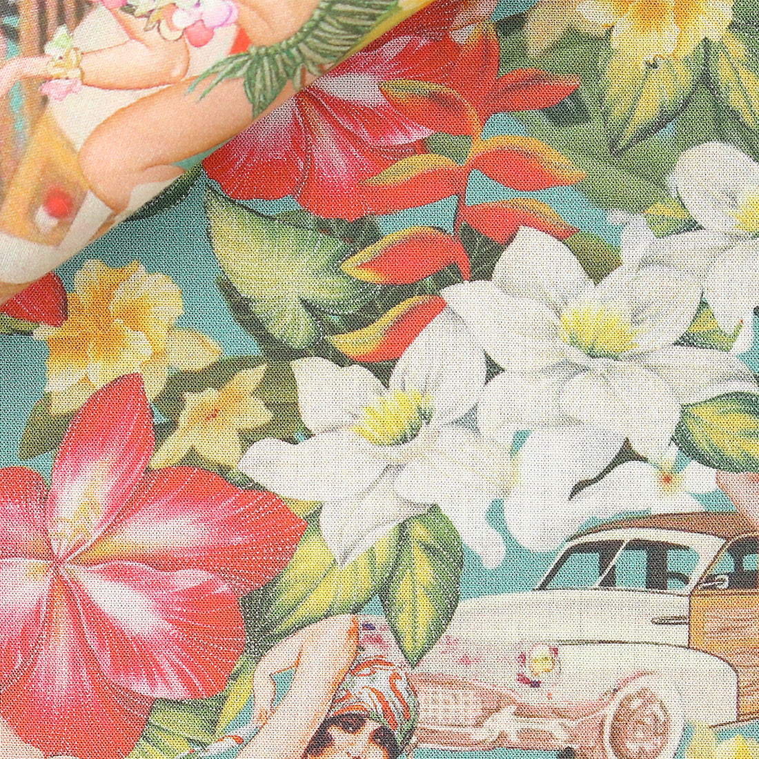 Mousseline Motif Rose