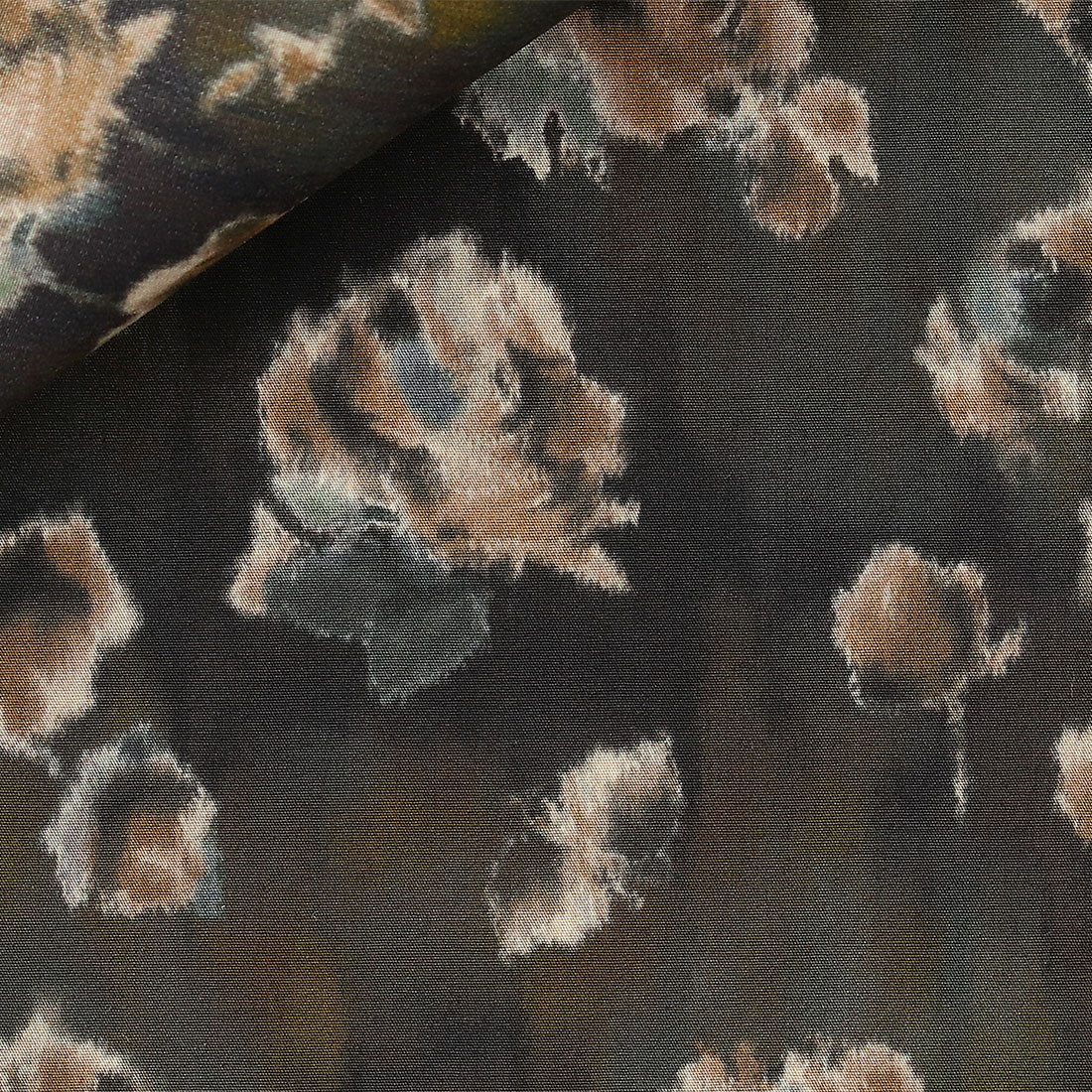 Popeline Motif Marron