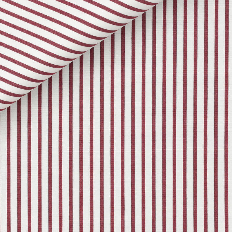 Popeline Rayé Bordeaux