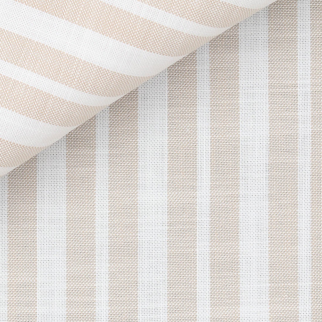 Chambray Rayé Marron