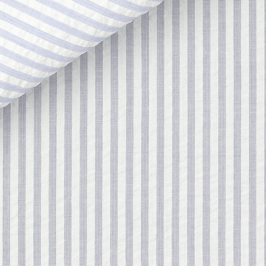 Seersucker Rayé Bleu