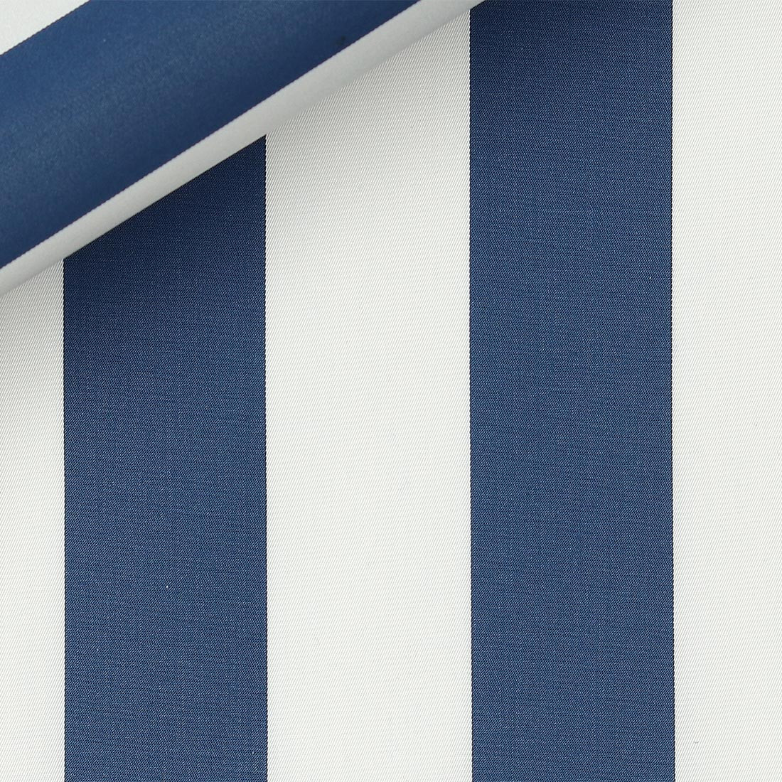 Twill Rayé Bleu